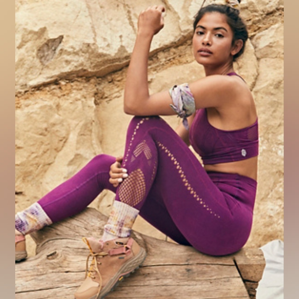{NWT} ✨️Free People✨️High-Rise 7/8 Length Good Karma Leggings XS - Picture 4 of 9